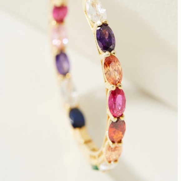 Anthropologie Serefina Iris Hoop Earrings NWT - Picture 5 of 11